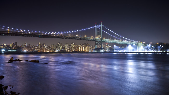Обои картинки фото robert, kennedy, bridge, new, york, city, города, нью, йорк, сша, f, мост, трайборо, пролив, ист-ривер, east, river, triborough