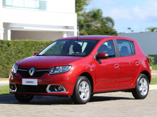 Картинка автомобили renault красный 2014г br-spec expression sandero