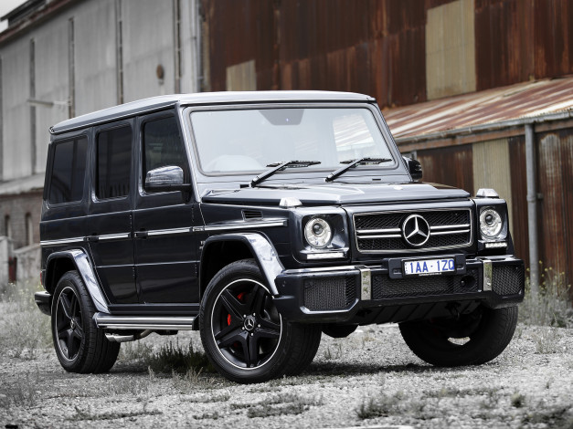 Обои картинки фото автомобили, mercedes-benz, g, 63, amg, au-spec, w463, темный