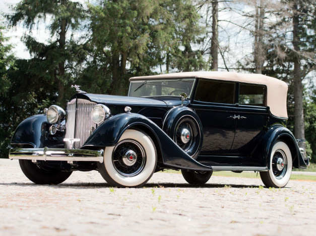 Обои картинки фото автомобили, packard, dietrich, 1934г, sedan, convertible, eight