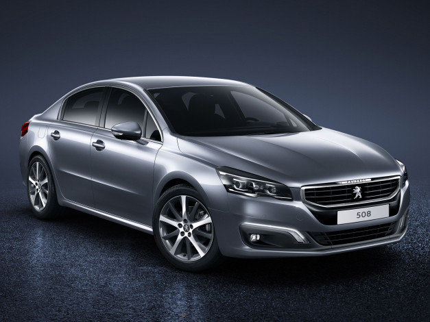 Обои картинки фото автомобили, peugeot, темный, 2014, sw, 508, gt