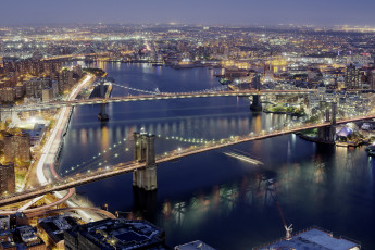 Картинка города -+мосты река
