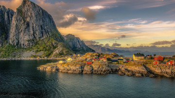 Картинка города -+пейзажи норвегия лофотенские острова norway lofoten islands