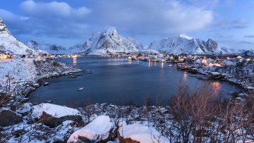 Картинка города -+пейзажи norway lofoten islands норвегия лофотенские острова