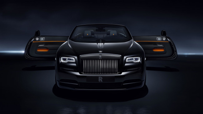 Обои картинки фото rolls-royce dawn black badge 2018, автомобили, rolls-royce, dawn, black, badge, 2018