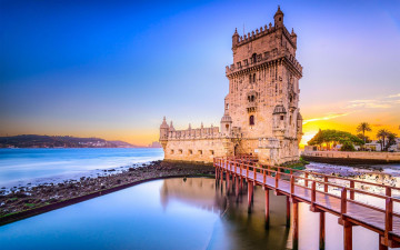 Картинка города лиссабон+ португалия belem tower