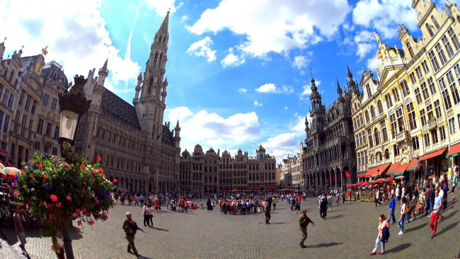 Обои картинки фото города, брюссель , бельгия, площадь