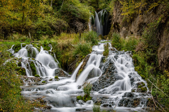 Обои картинки фото природа, водопады, простор