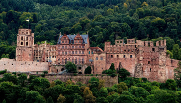 Картинка города гейдельберг+ германия замок