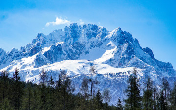 Картинка природа горы вершины снег