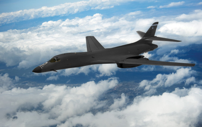 Обои картинки фото rockwell b-1 lancer, авиация, боевые самолёты, военный, самолет, ввс, сша, стратегический, бомбардировщик, rockwell, b-1, lancer