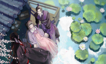 Картинка аниме mo+dao+zu+shi цзян чэн яньли вэй усянь лотосы