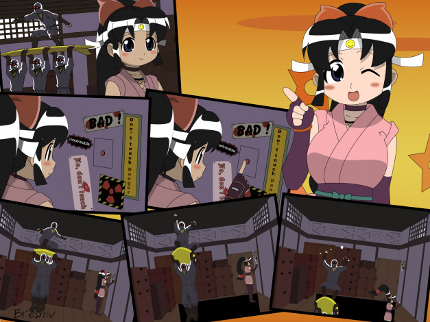 Обои картинки фото аниме, 2x2=shinobuden