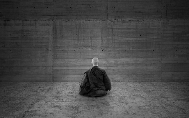 Обои картинки фото разное, религия, стена, медитация