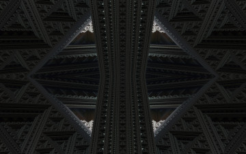 Картинка 3д графика fractal фракталы симметрия