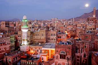 обоя сана , йемен, города, - столицы государств, панорама