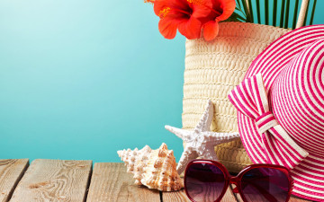Картинка разное одежда +обувь +текстиль +экипировка sun sand accessories каникулы beach summer vacation очки сланцы отдых starfish шляпа лето пляж