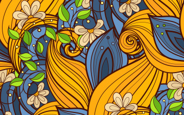 Картинка векторная+графика цветы+ flowers пейсли floral pattern текстура фон
