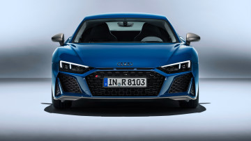 Картинка 2018+audi+r8+spyder+v10 автомобили audi синий