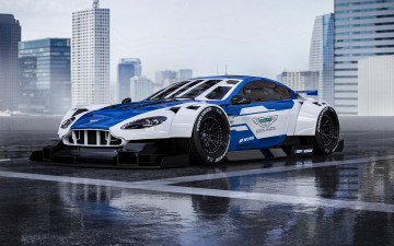 Картинка aston+martin+v12+vantage автомобили 3д aston martin v12 vantage widebody tuning car тюнинг авто