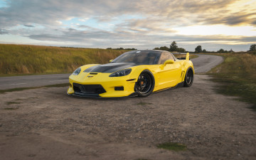 Картинка chervolet+corvette+c6 автомобили 3д chevrolet corvette c6 widebody tuning car тюнинг авто