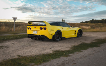 обоя chervolet corvette c6, автомобили, 3д, chevrolet, corvette, c6, widebody, tuning, car, тюнинг, авто