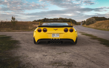 обоя chervolet corvette c6, автомобили, 3д, chevrolet, corvette, c6, widebody, tuning, car, тюнинг, авто