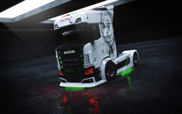 Картинка scania+s730 автомобили 3д scania s730 widebody joker edition car truck грузовик тягач тюнинг авто