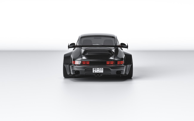 Обои картинки фото porsche 911 , 964, автомобили, 3д, porsche, 911, widebody, tuning, car, тюнинг, авто