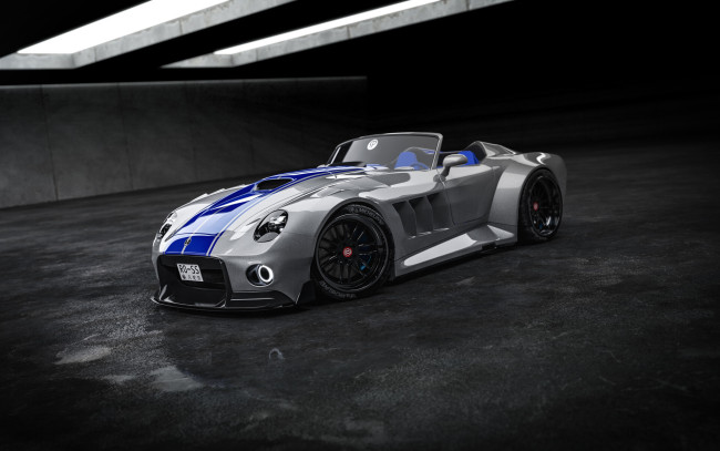 Обои картинки фото shelby cobra, автомобили, 3д, shelby, cobra, ac, new, generation, tuning, car, тюнинг, авто