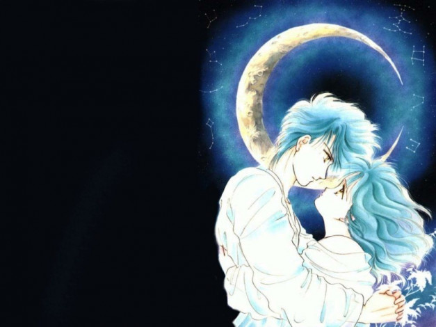 Обои картинки фото moon, аниме, fushigi, yugi