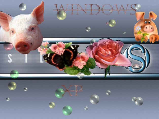 Обои картинки фото piggy, компьютеры, windows, xp