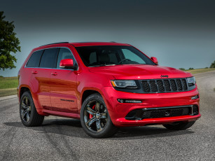 Картинка автомобили jeep 2015г cherokee srt красный wk2 red vapor grand