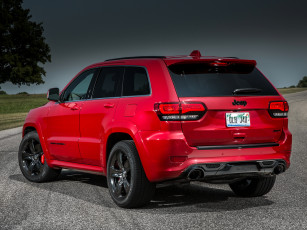 Картинка автомобили jeep красный wk2 srt red vapor cherokee grand 2015г