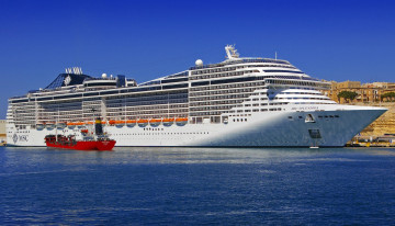 обоя msc splendida, корабли, лайнеры, лайнер, круизный