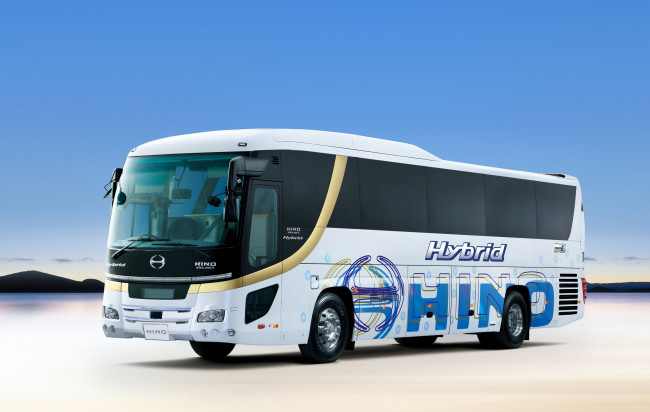 Обои картинки фото автомобили, автобусы, hybrid, s'elega, hino, bjg-ru1asar