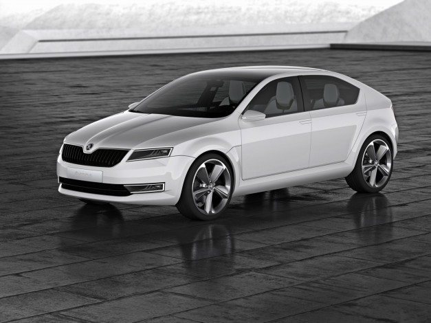 Обои картинки фото skoda vision d concept 2011, автомобили, skoda, d, 2011, vision, concept