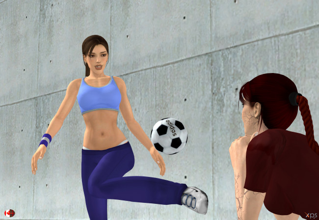 Обои картинки фото 3д графика, спорт , sport, фон, взгляд, девушки