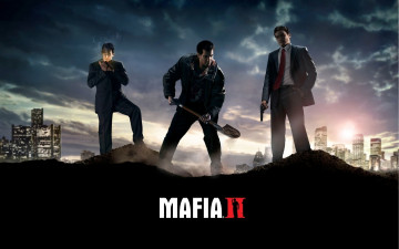 Картинка видео+игры mafia+ii бандиты лопата могила
