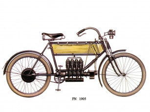 Картинка fn 1905 мотоциклы рисованные
