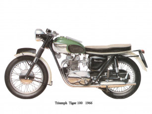 Картинка tryumph tiger 100 мотоциклы triumph