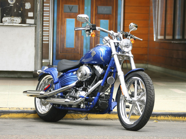 Обои картинки фото harleydavidson, softail, fxcwc, rocker, мотоциклы, harley, davidson