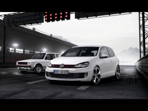 обоя 2009, volkswagen, golf, gti, автомобили