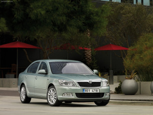 обоя skoda, octavia, 2009, автомобили