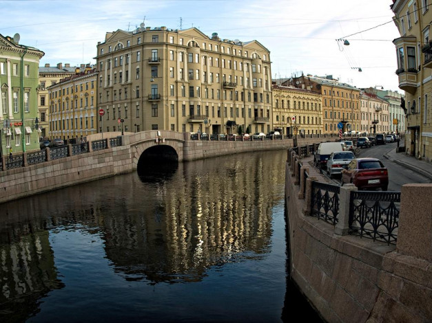 Обои картинки фото мойка, города, санкт, петербург, петергоф, россия