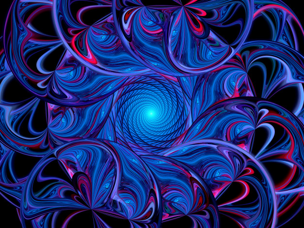 Обои картинки фото 3д, графика, fractal, фракталы, фрактал, узор, тёмный