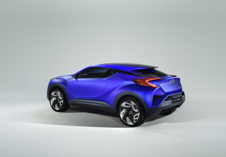 обоя автомобили, toyota, 2014г, синий, c-hr, concept