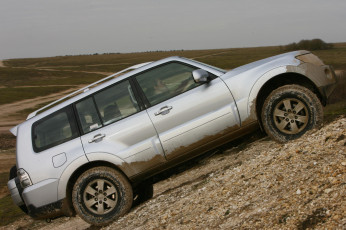 обоя автомобили, mitsubishi, светлый, 5-door, shogun