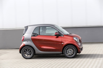 обоя автомобили, smart, c453, brabus, tailor, made, coupе, fortwo, красный, 2014г