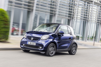 Картинка автомобили smart синий 2014г c453 coupе made brabus tailor fortwo